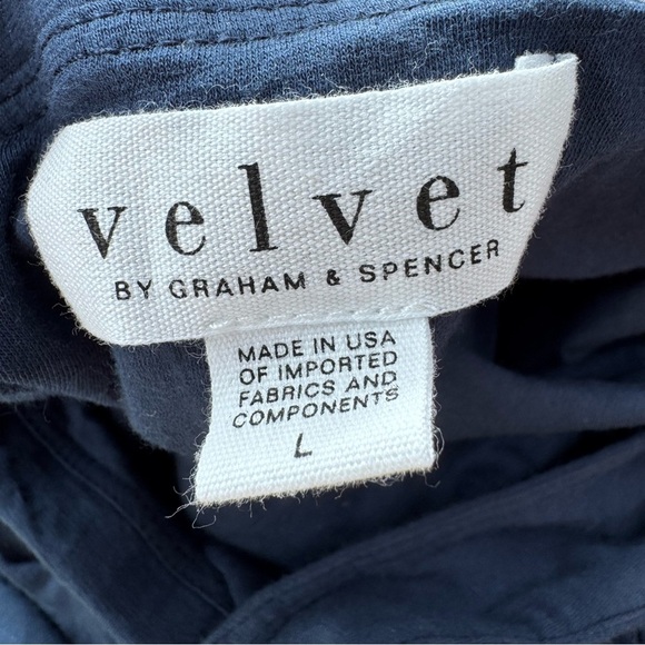 Velvet by Graham & Spencer Amanda Ruched Halter Midi Dress Blue Size L NWT - Picture 5 of 6